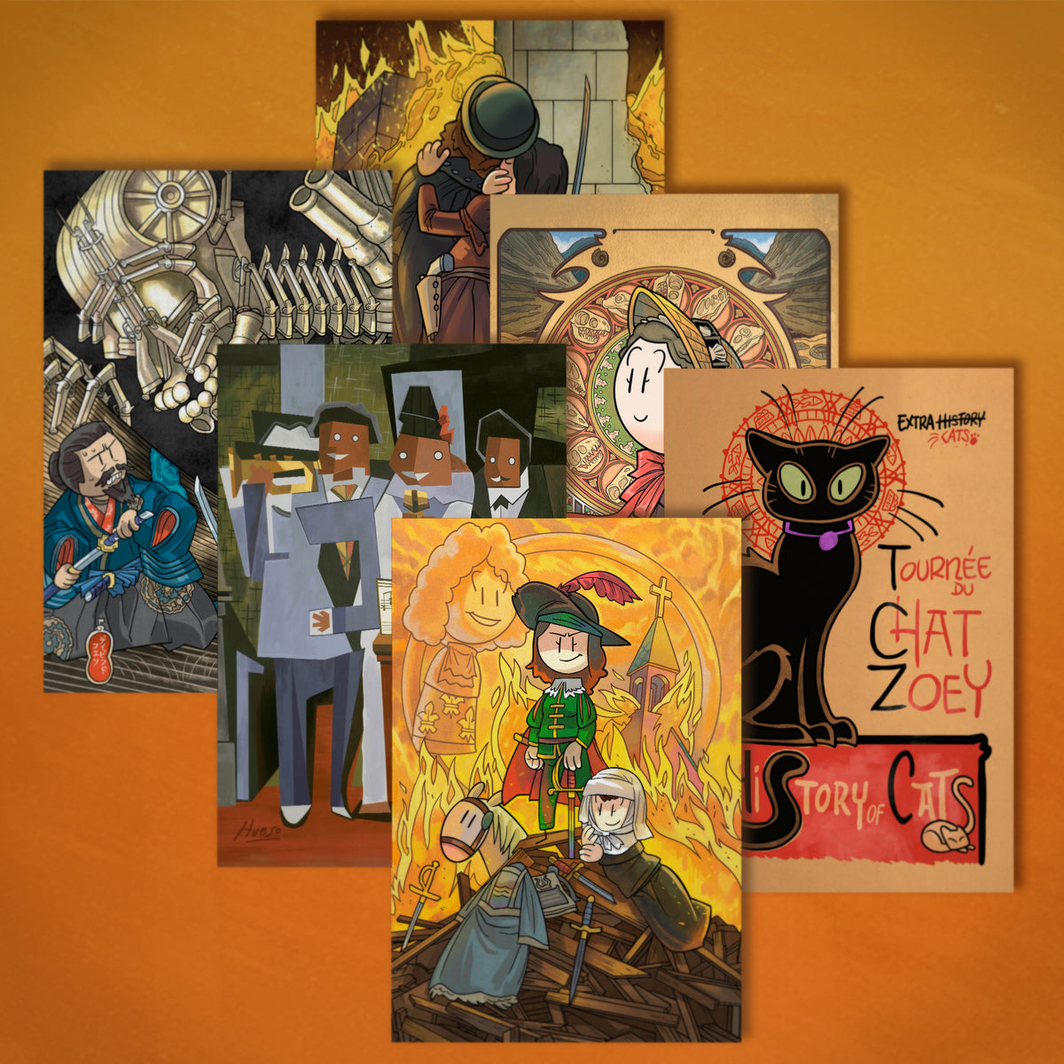 Extra History 2026 Calendar Postcards Pack (Six Cards) – Nebula Store
