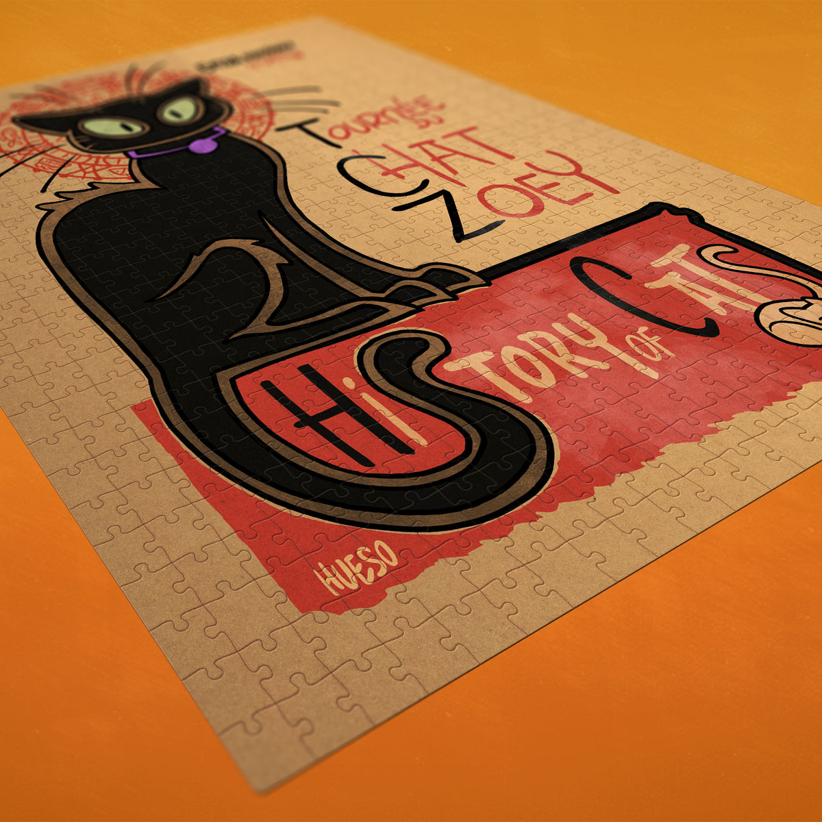 Extra History Zoey Noir History of Cats Puzzle – Nebula Store