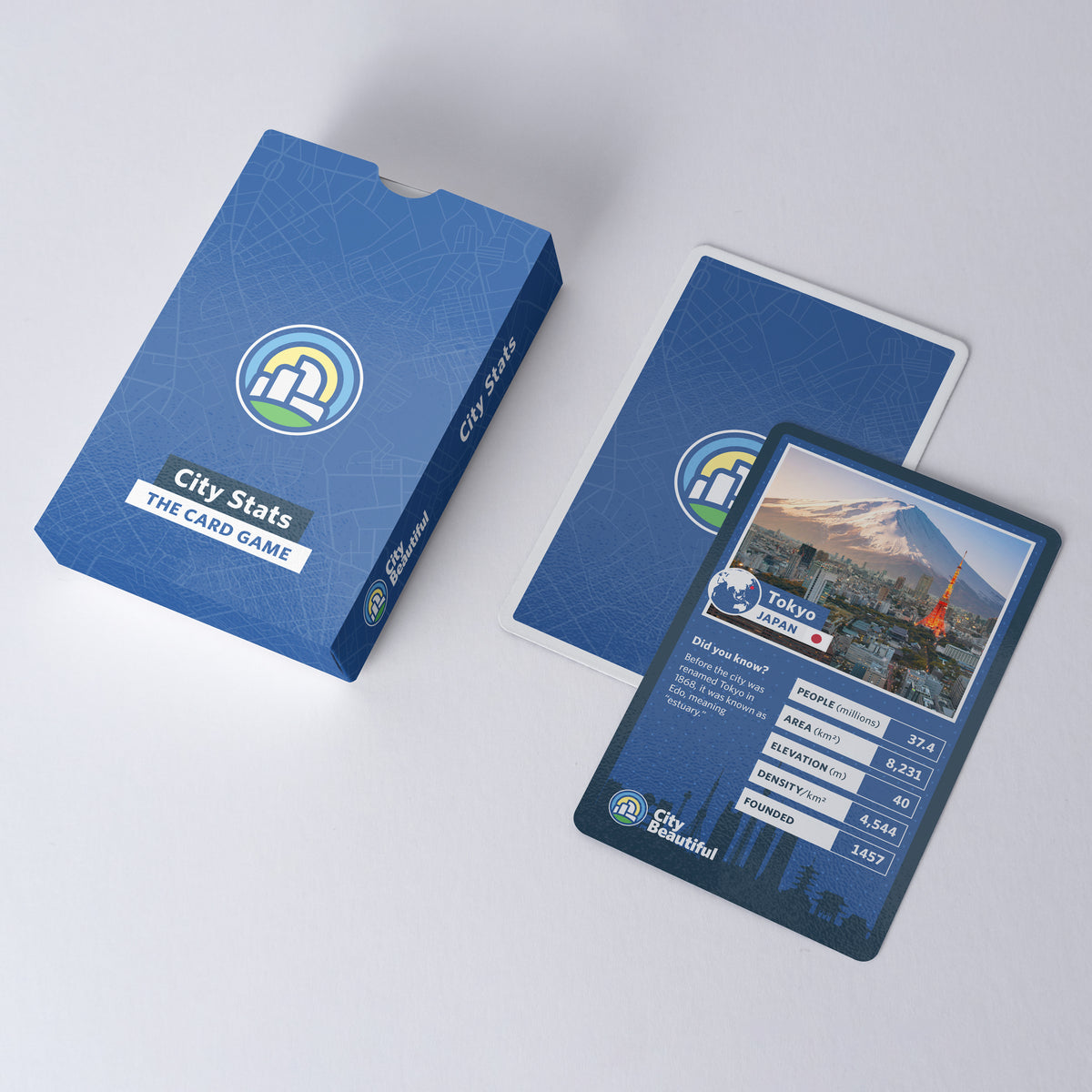 City Beautiful City Stats Card Game Nebula Merch Store