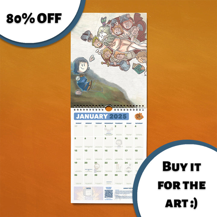 "History Happens Every Day" Calendar 2025 - Extra Credits