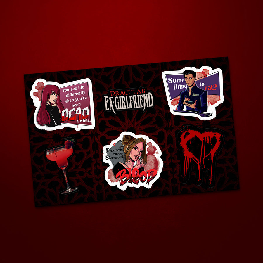 Dracula's Ex-Girlfriend Sticker Sheet