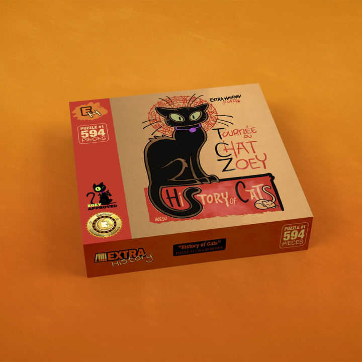 Zoey Noir History of Cats Puzzle