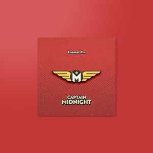 Captain Midnight Logo Enamel Pin
