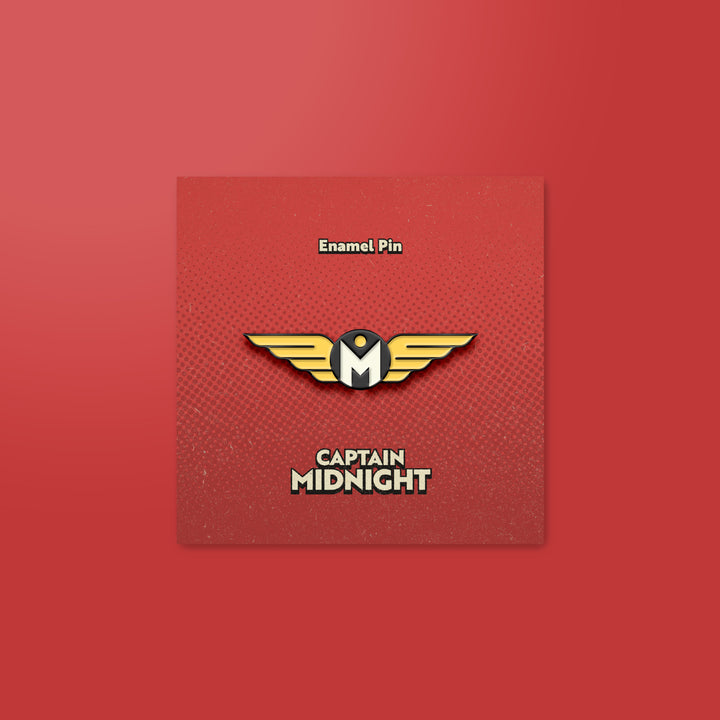 Captain Midnight Logo Enamel Pin