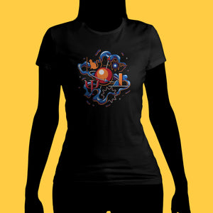 Up and Atom Ladies Quantum Mechanics T-Shirt