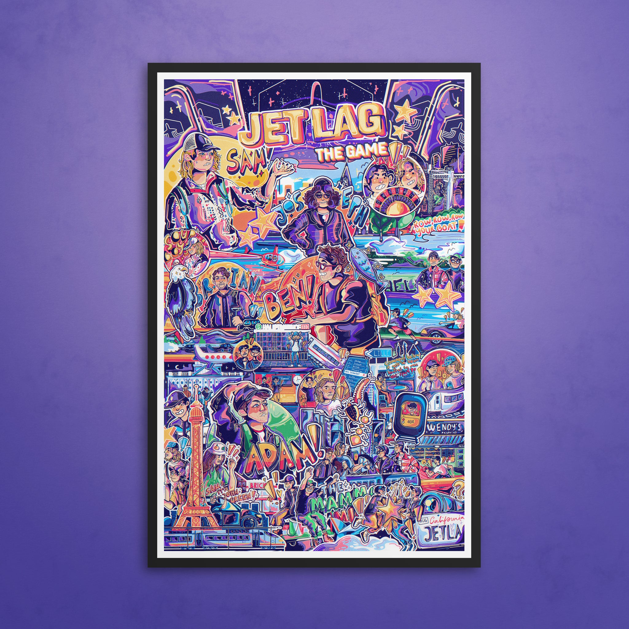 Wendover Jet Lag The Game Poster Nebula Merch Store