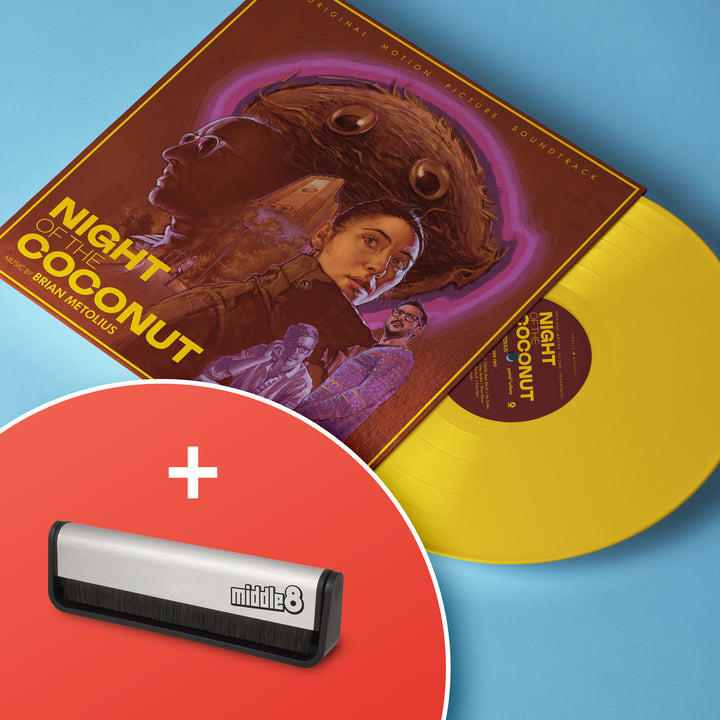 Night of the Coconut Vinyl Soundtrack/Record Brush Bundle
