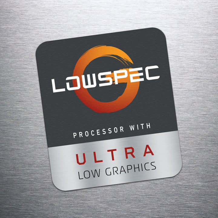 LowSpecGamer Ultra Low Graphics Sticker