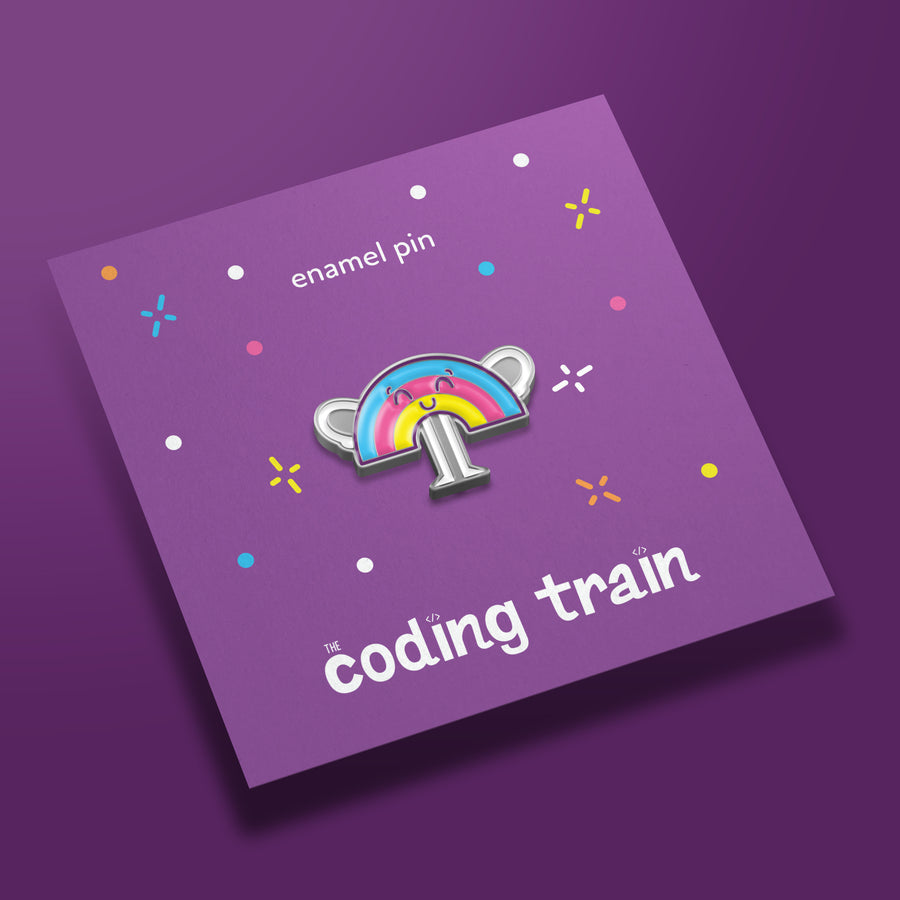 The Coding Train Rainbow Pin